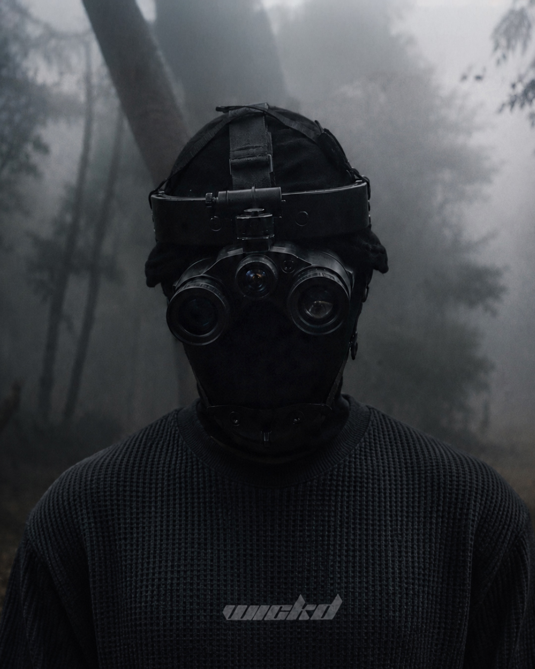 wickd poster - night vision mask portrait