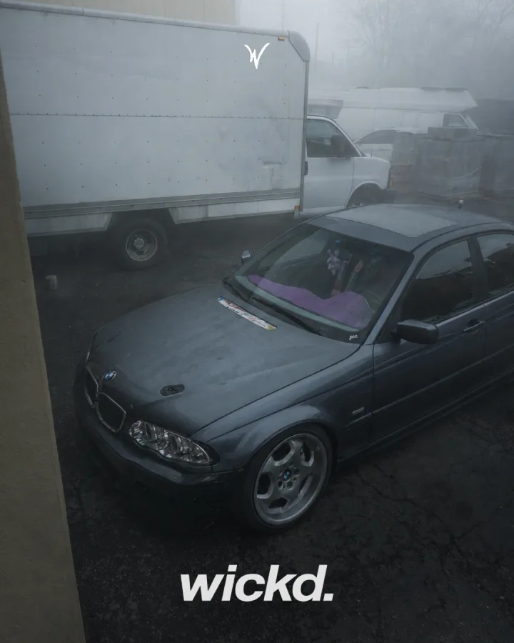 wickd poster - bmw sedan box truck