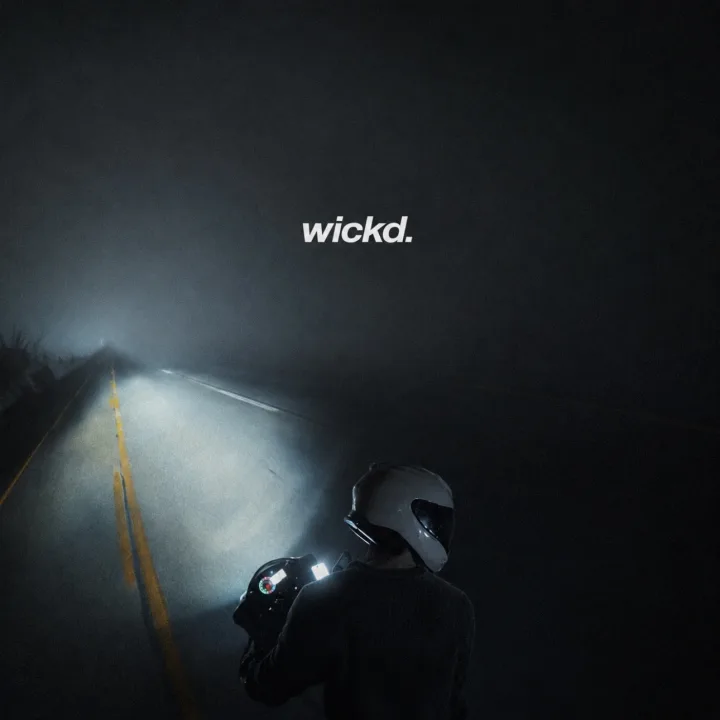 wickd poster - night ride foggy road