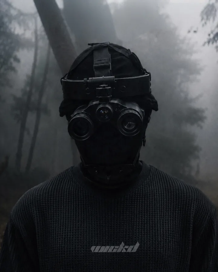 wickd poster - night vision mask portrait